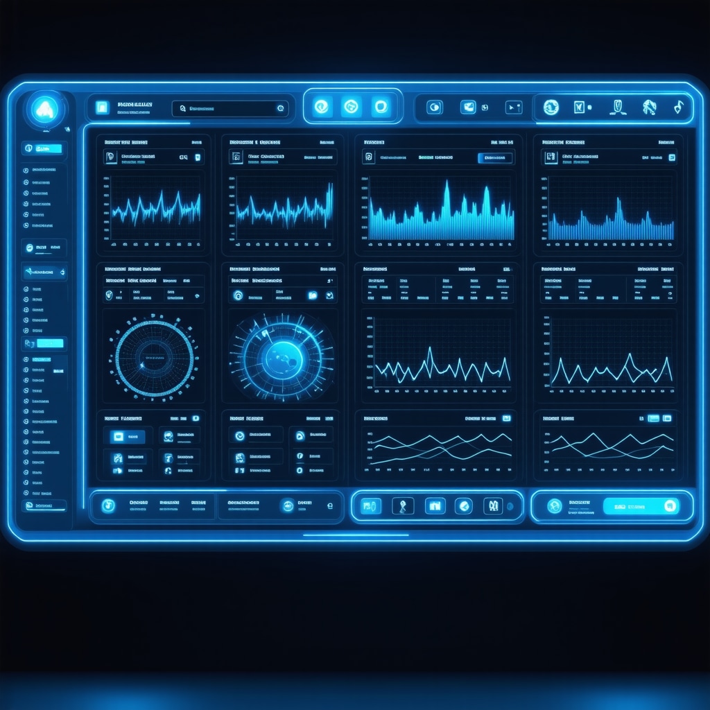 Digital dashboard showing AI-driven personalized injection plans, genetics data, and patient symptom tracking