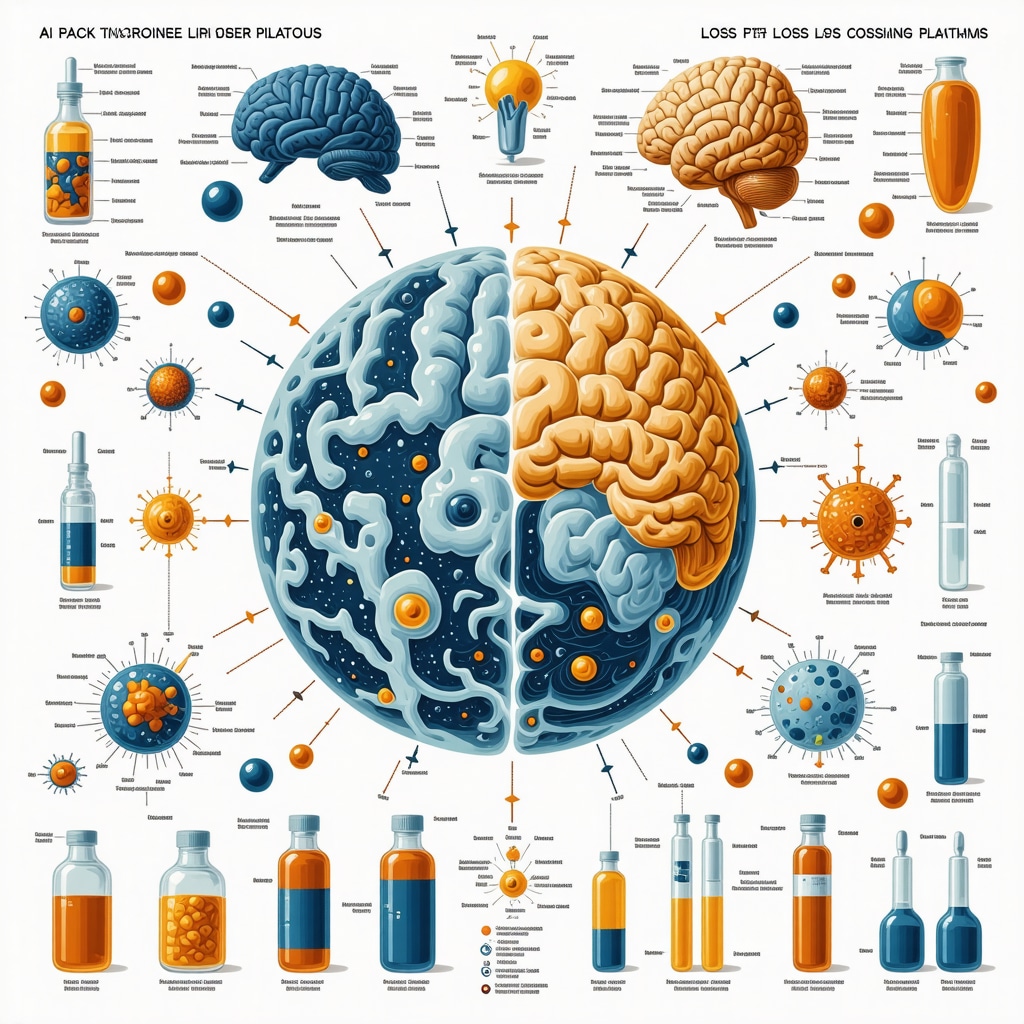 Infographic showing circadian rhythm, injection timing, neuroendocrine system, AI dosing, and gut microbiome integration for fat loss
