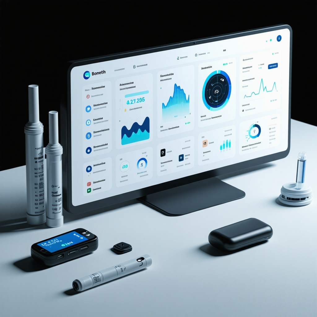 Digital dashboard showing metabolic, genetic, and behavioral data for weight loss injections