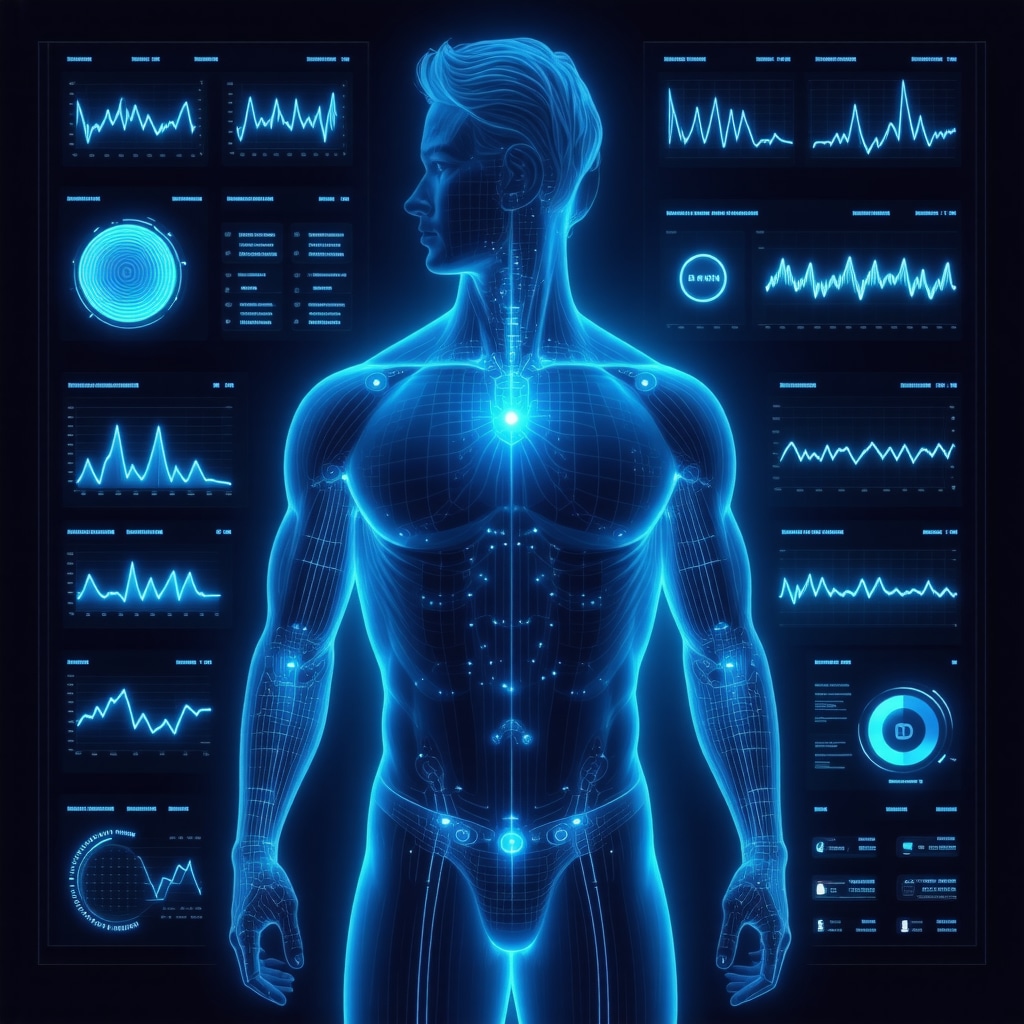 Digital interface showing biometric data and injection schedules for personalized weight loss tracking
