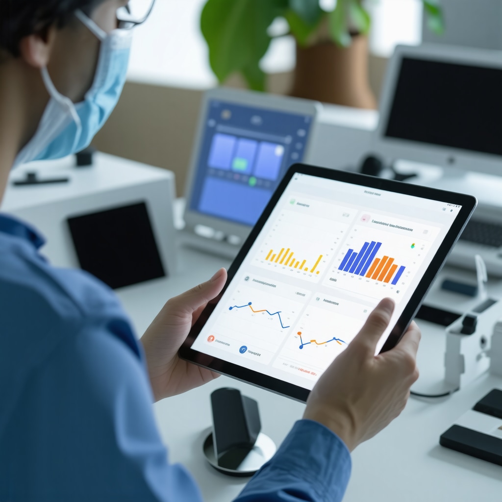 Healthcare professional reviewing AI-based data charts for injectable weight loss therapy