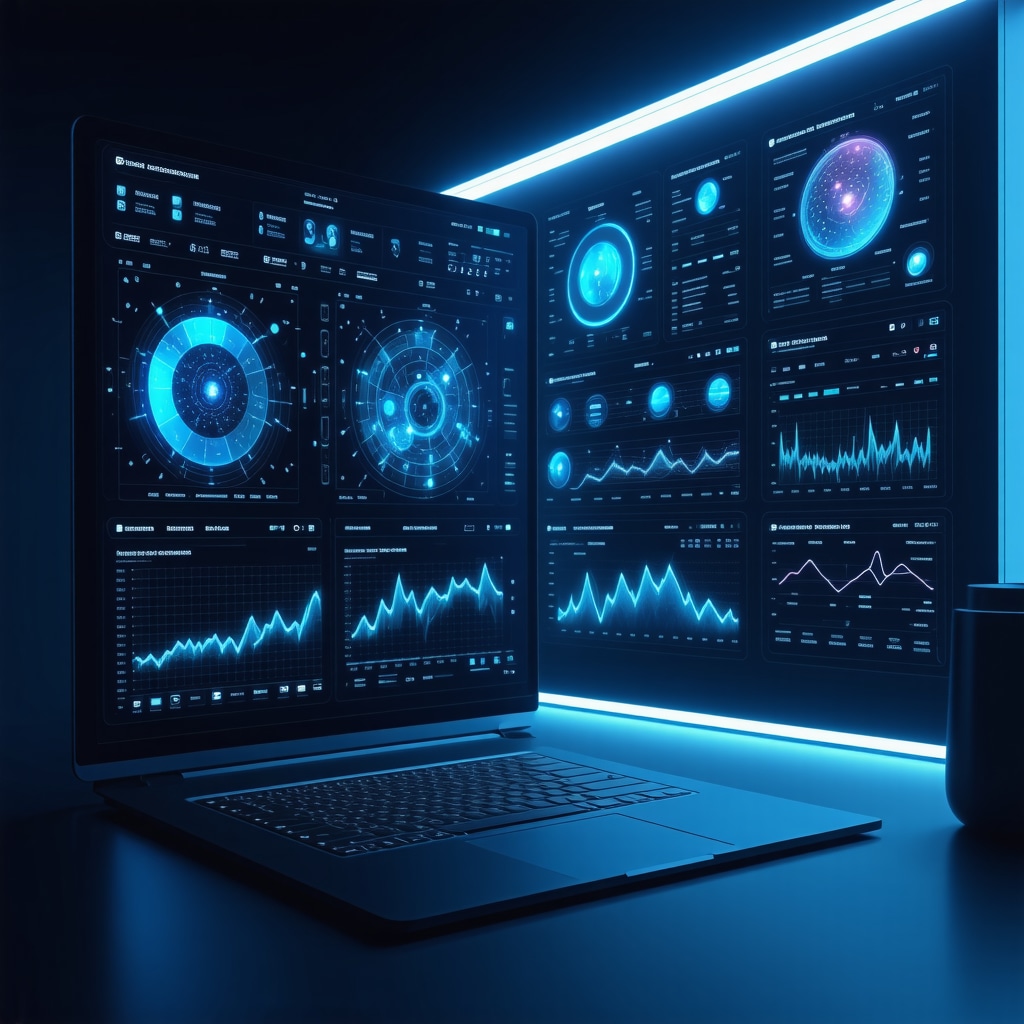 Digital dashboard showing AI analytics integrating genomics, microbiome, and circadian rhythm data for personalized weight loss injection protocols