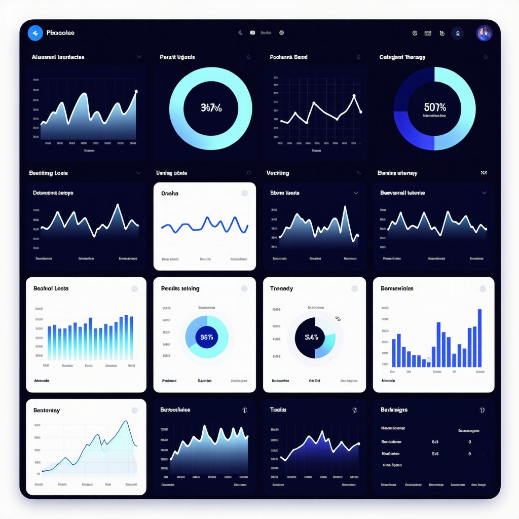 Digital dashboard displaying AI-powered analytics for weekly weight loss injection therapy with biometric and behavioral data