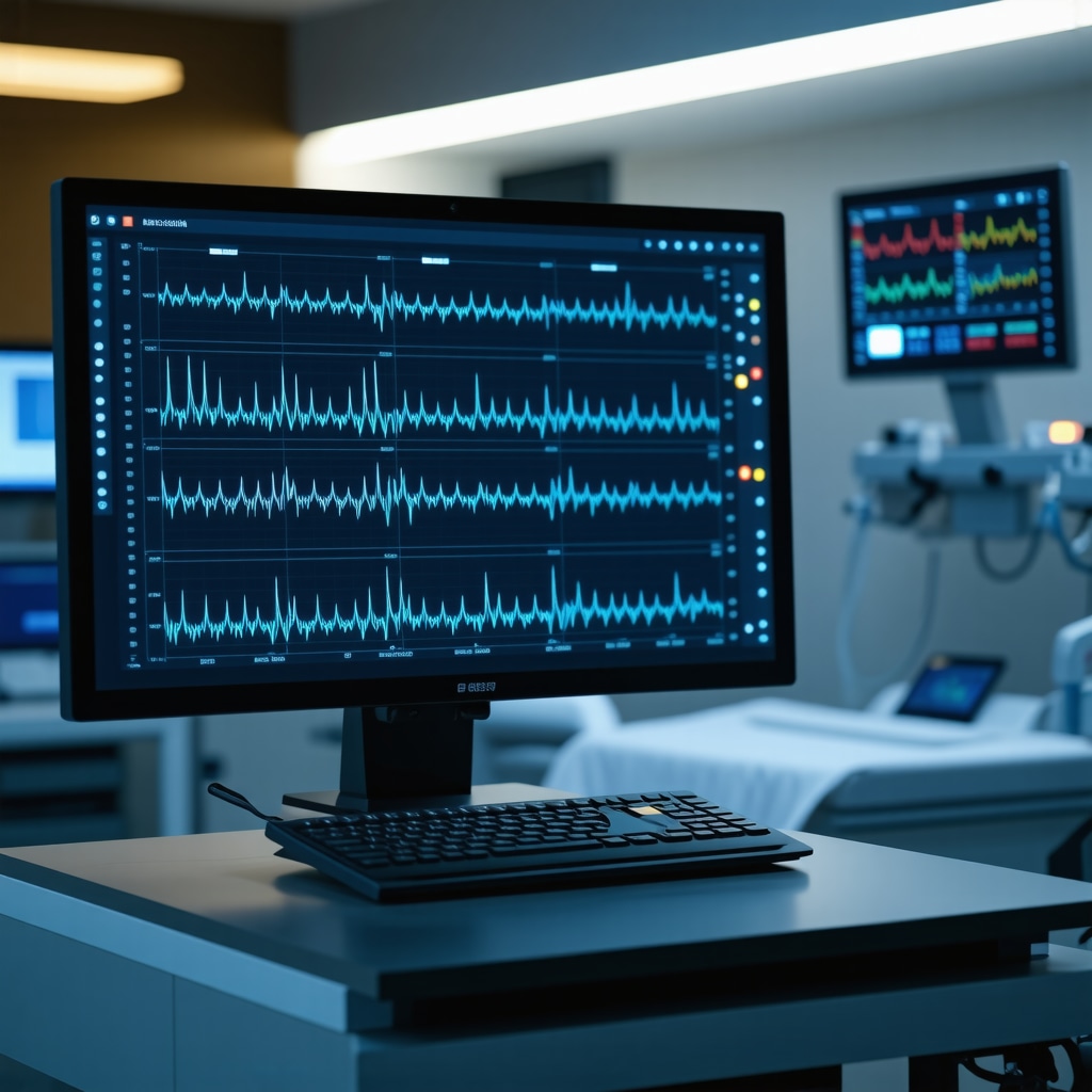Digital interface showing AI analytics and dosing schedules for injectable weight loss therapy
