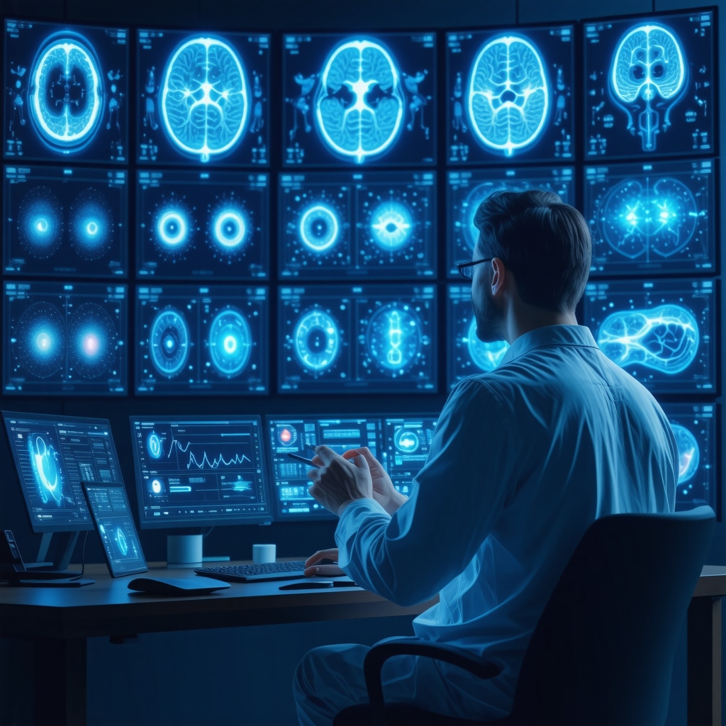 Clinician reviewing digital health data integrating wearable tech and microbiome analysis for personalized weight loss