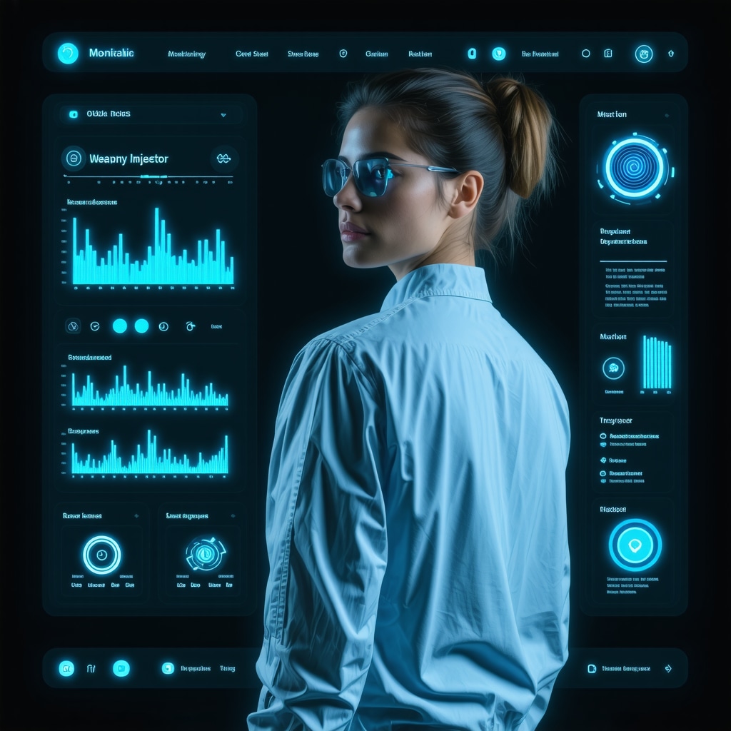 Interface showing real-time biometric data and patient engagement for weight loss injections