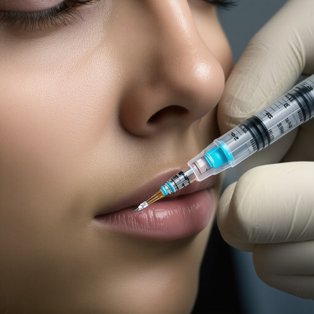 Close-up of a micro-engineered needle tip with advanced bevel design used for painless injections