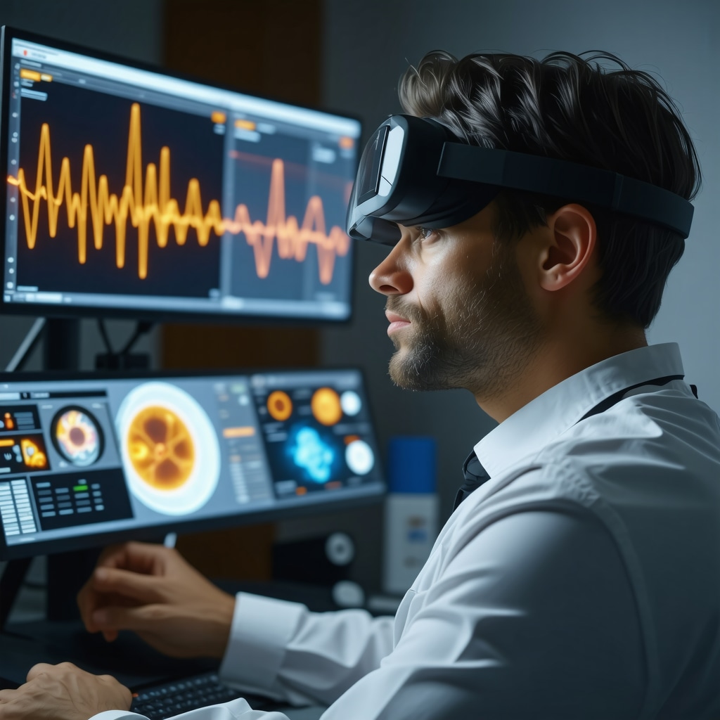 Patient using neurofeedback and augmented reality for mindful eating combined with injectable weight loss therapy