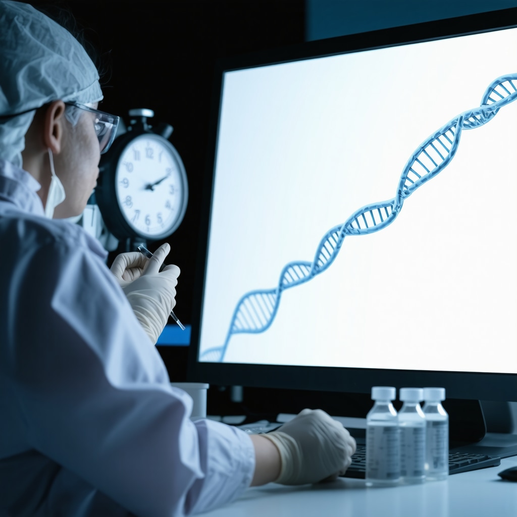 Genetic analysis and circadian clock illustrating personalized weight loss injection therapy