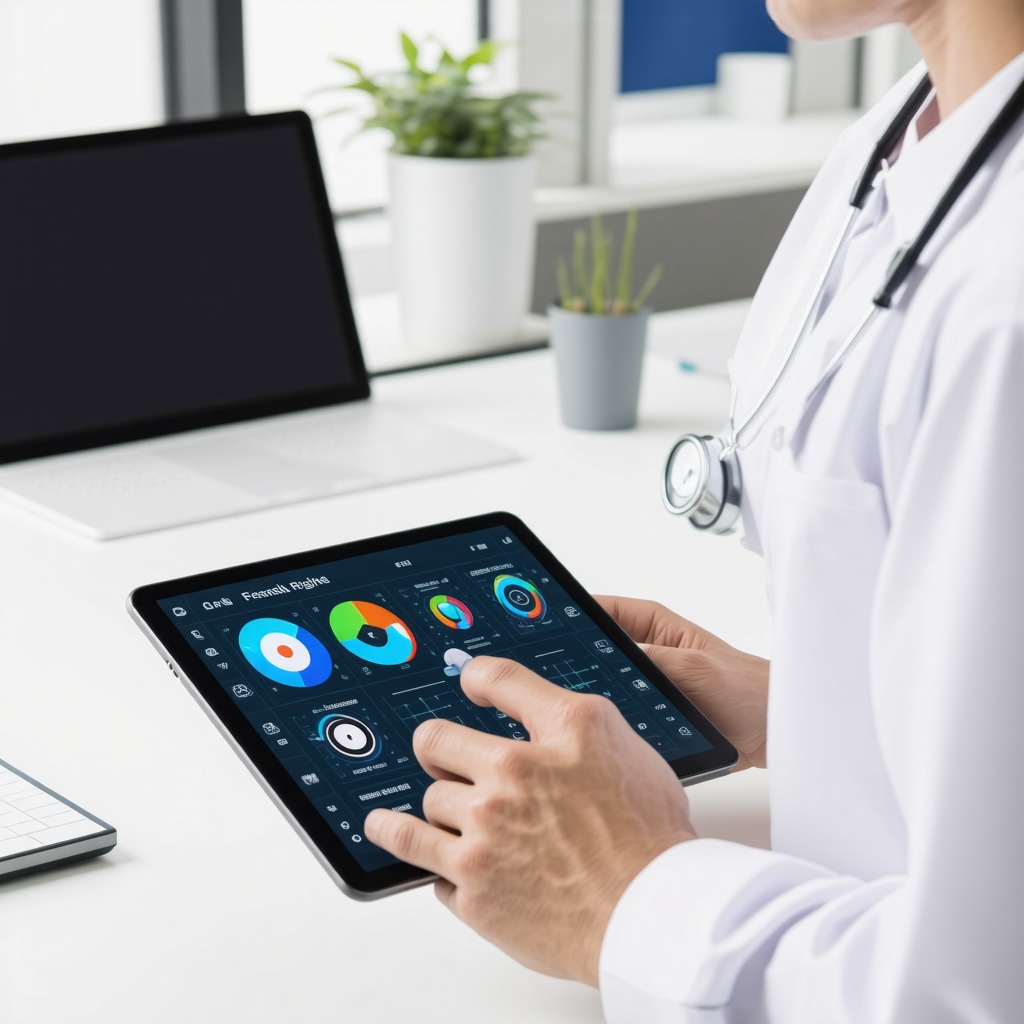 Healthcare professional analyzing digital health data for personalized weight management