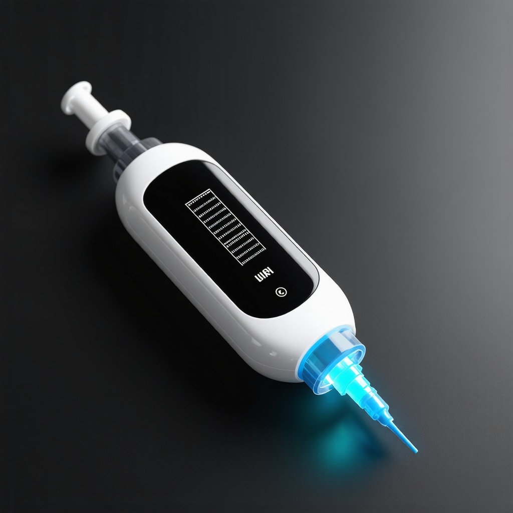Futuristic smart auto-injector with digital features for weight management