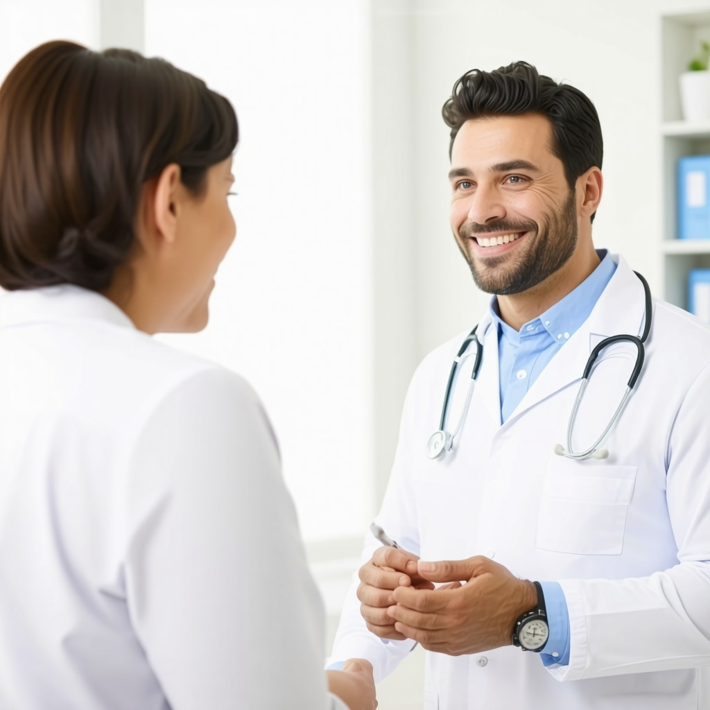 Doctor advising patient on GLP-1 medication usage