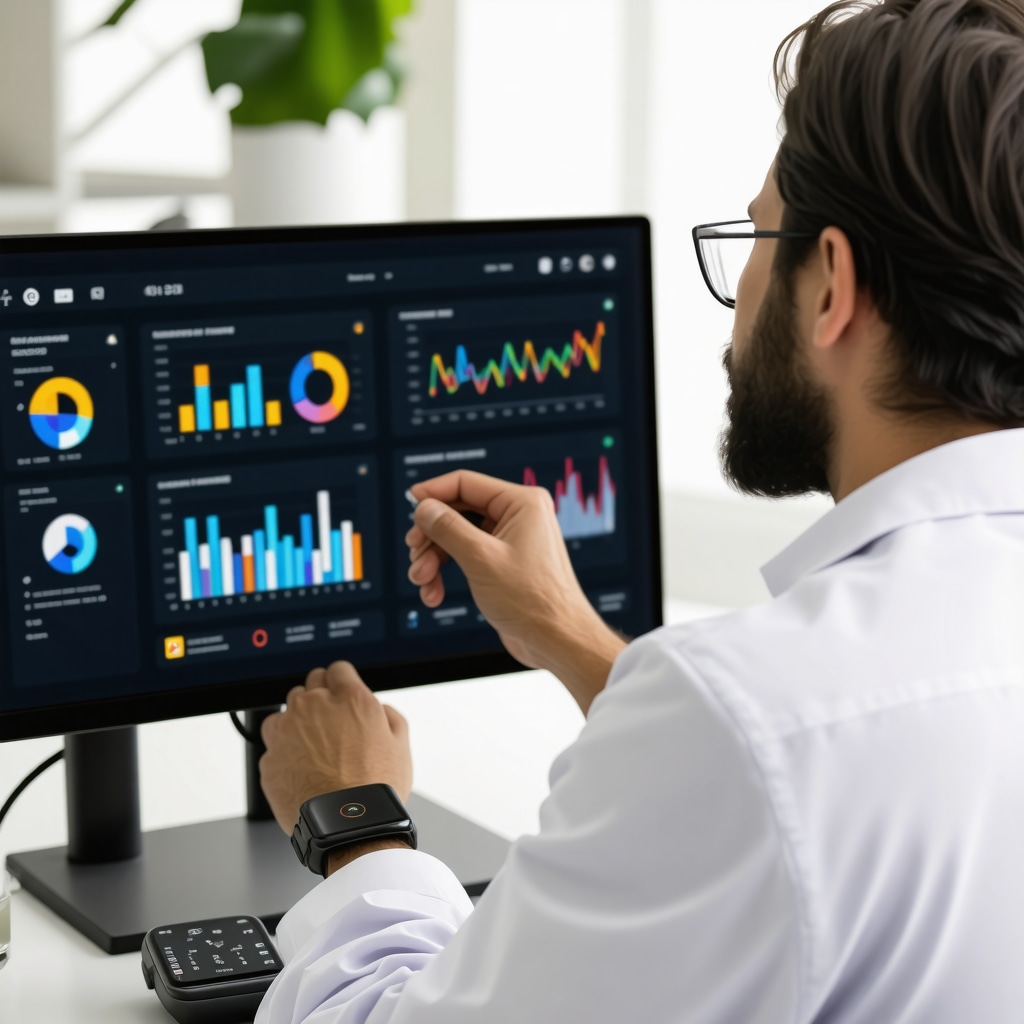 Healthcare professional reviewing digital health data for personalized fat loss plan