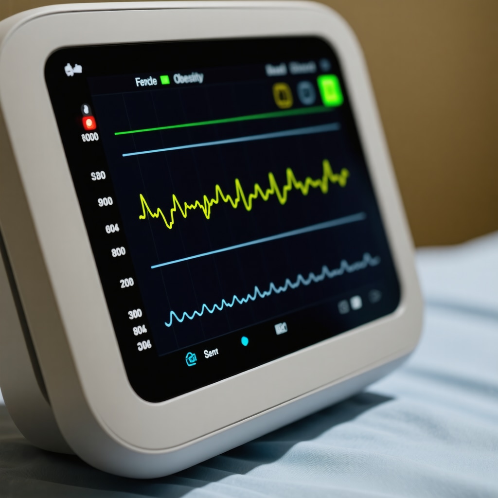 Advanced digital health device monitoring patient data for sustained Tirzepatide weight management.