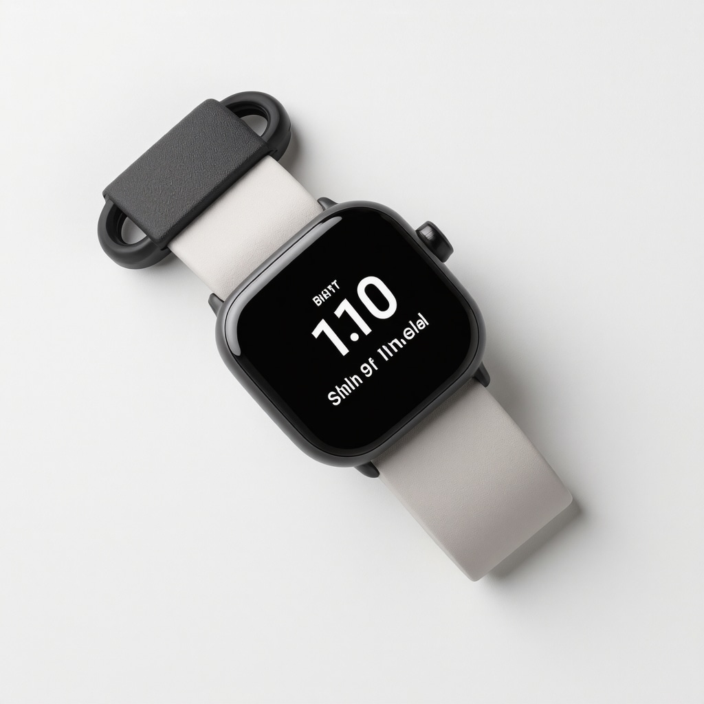 Wearable health device and smartphone app tracking weight loss data