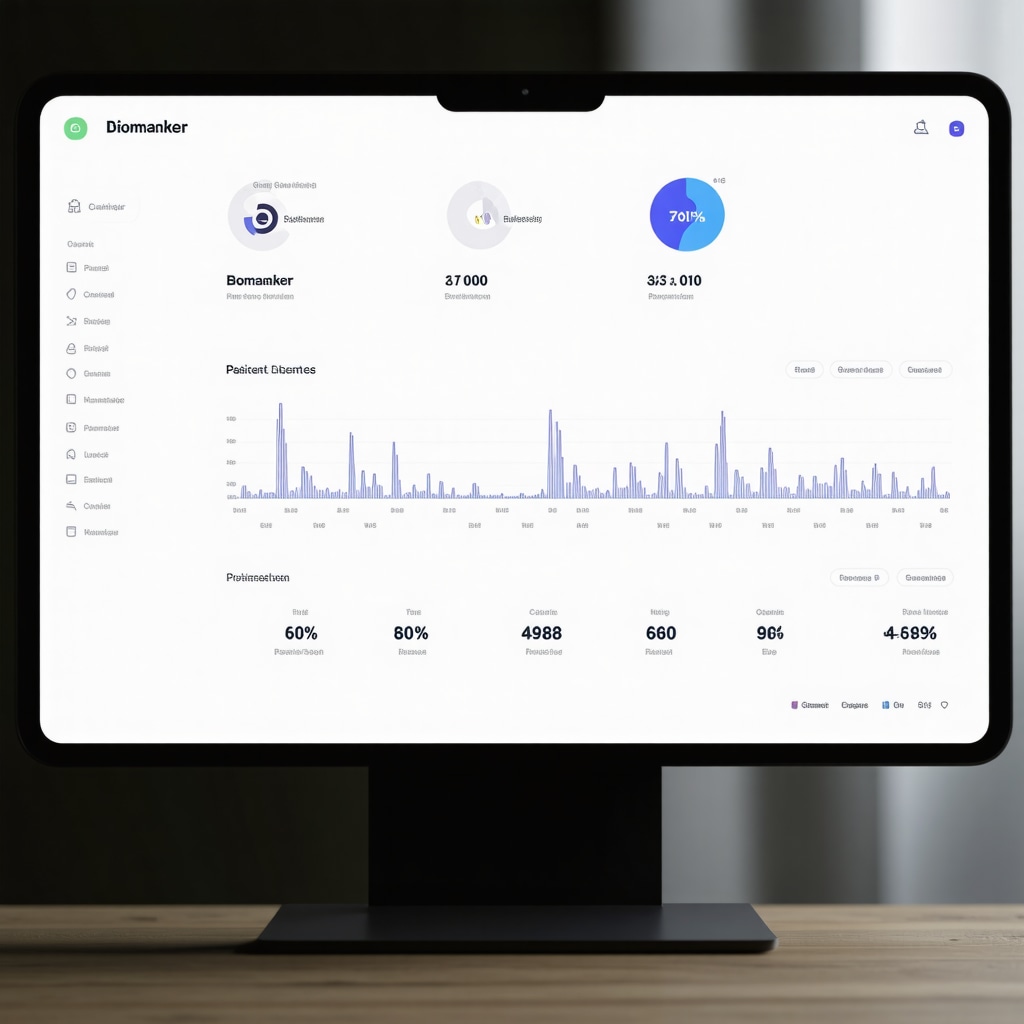 A comprehensive digital health dashboard showing real-time biomarker and wearable device data for patient safety in weight management