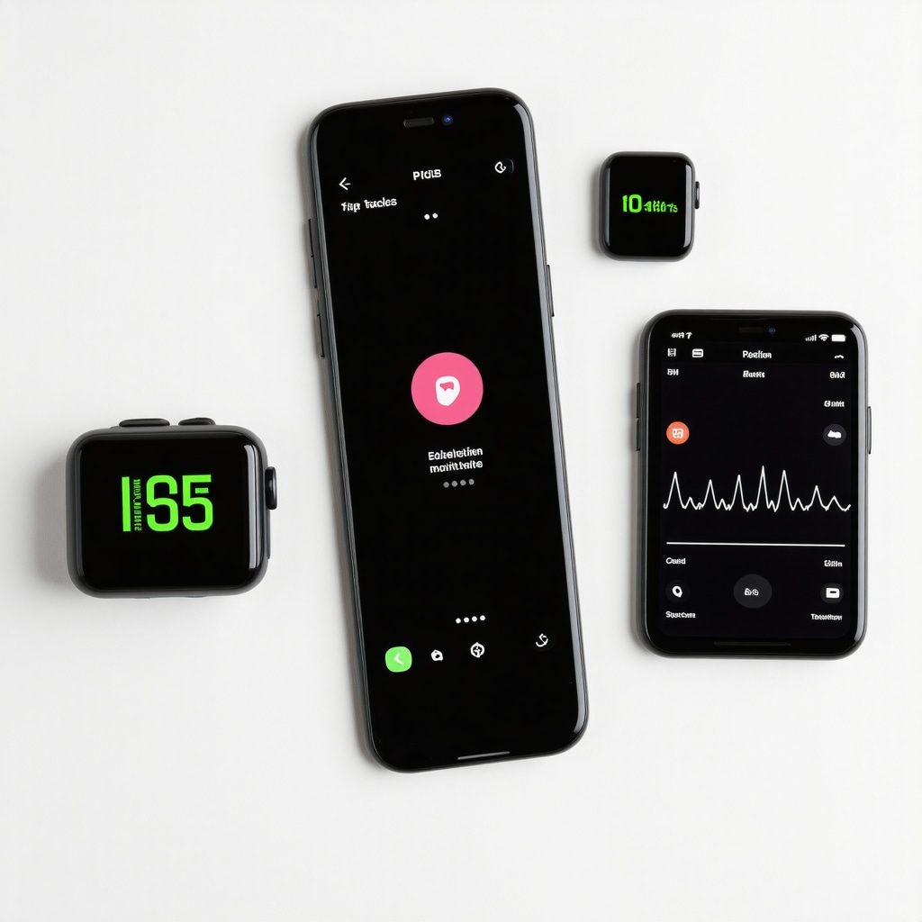 Modern wearable health devices tracking metabolic data for personalized injections.