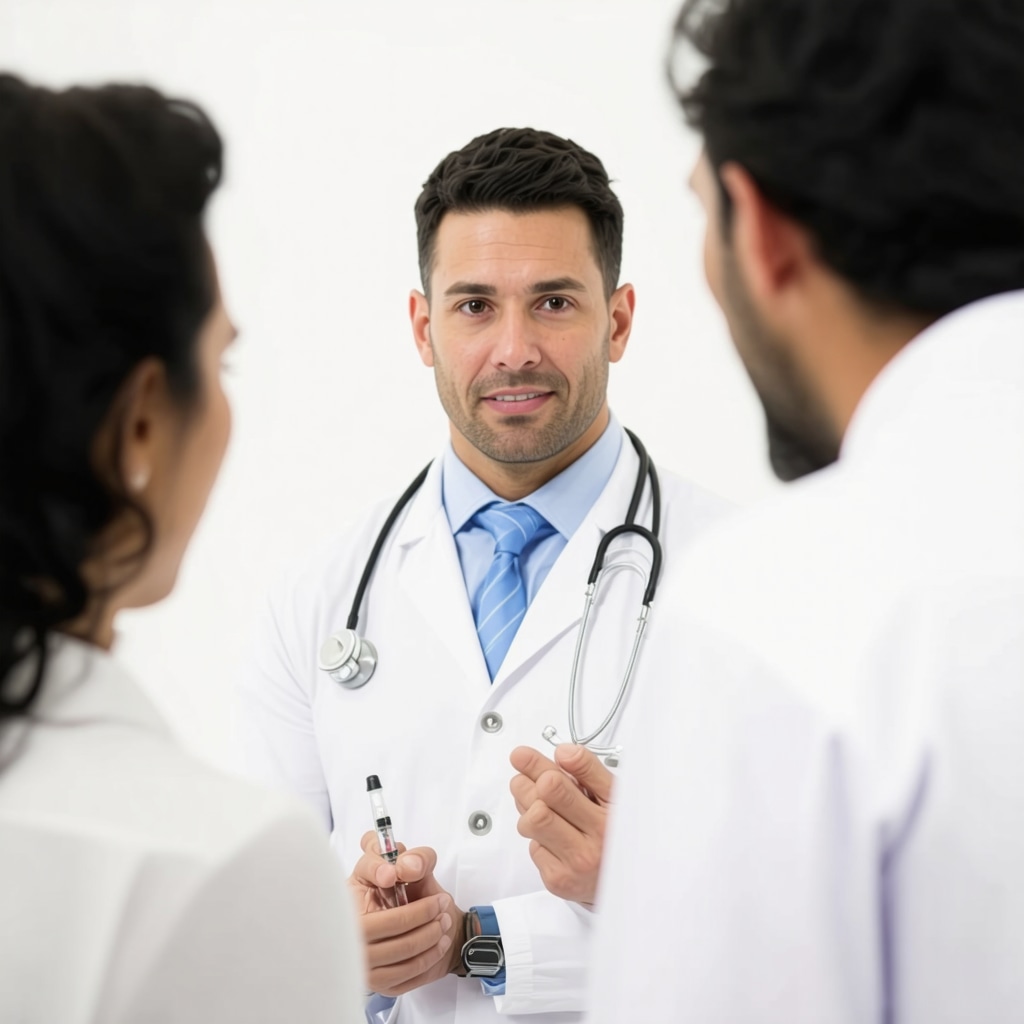 Doctor and patient discussing injectable weight loss medication plans
