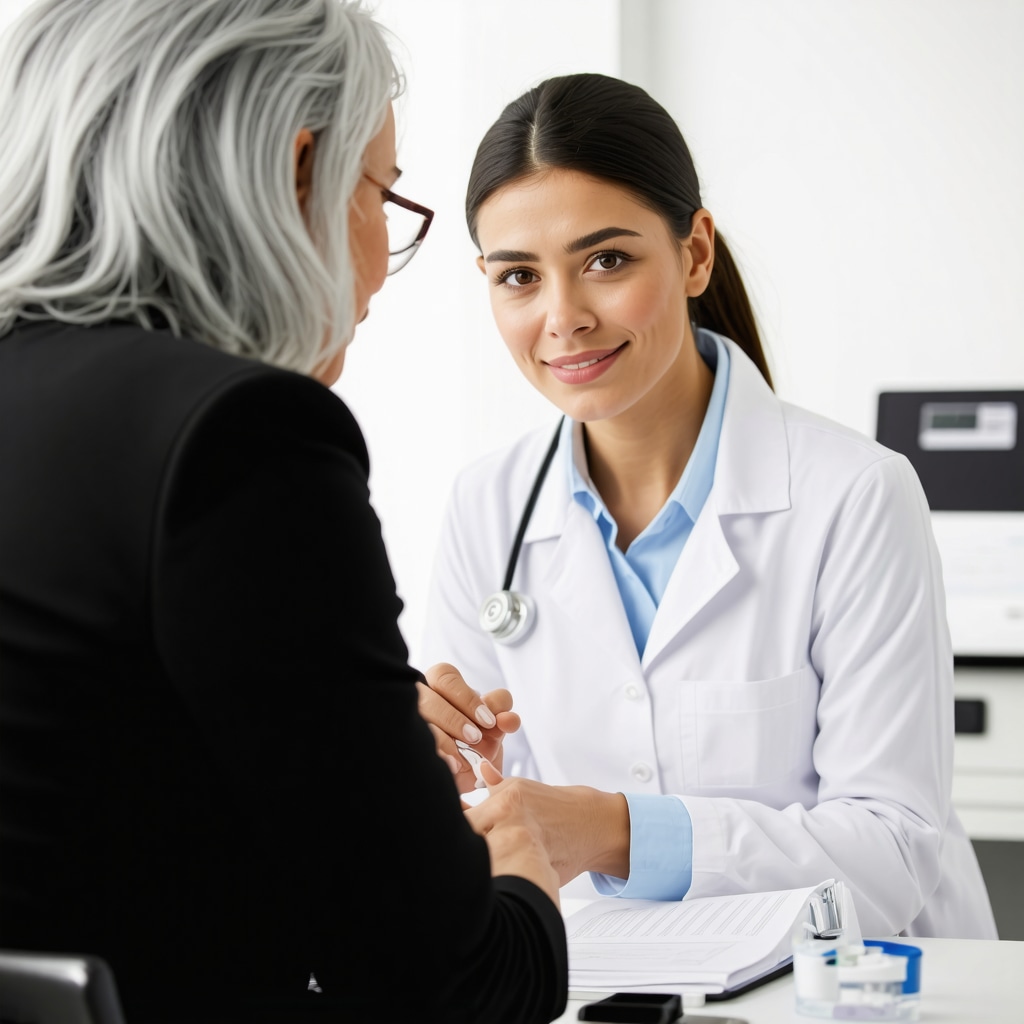 Doctor discussing long-term semaglutide therapy with a patient