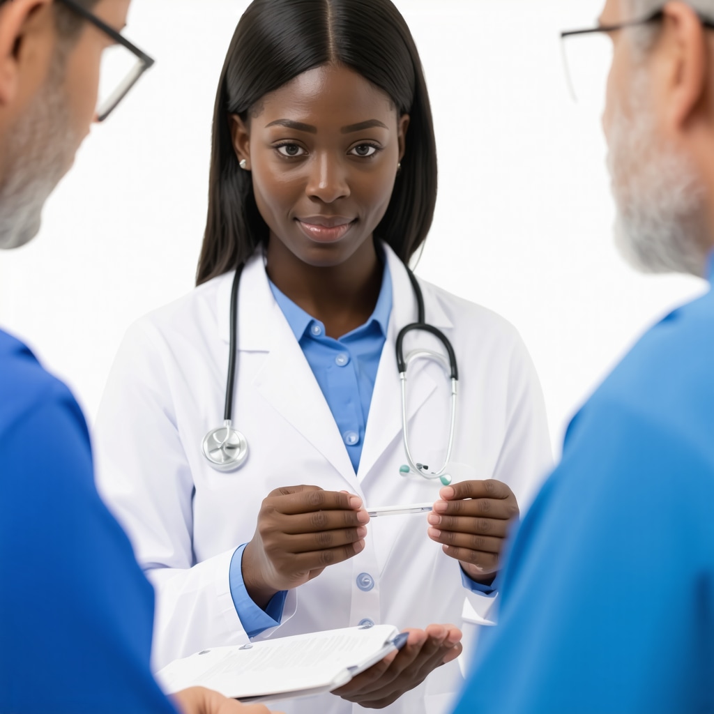 Doctor discussing prescription injections for weight loss with a patient