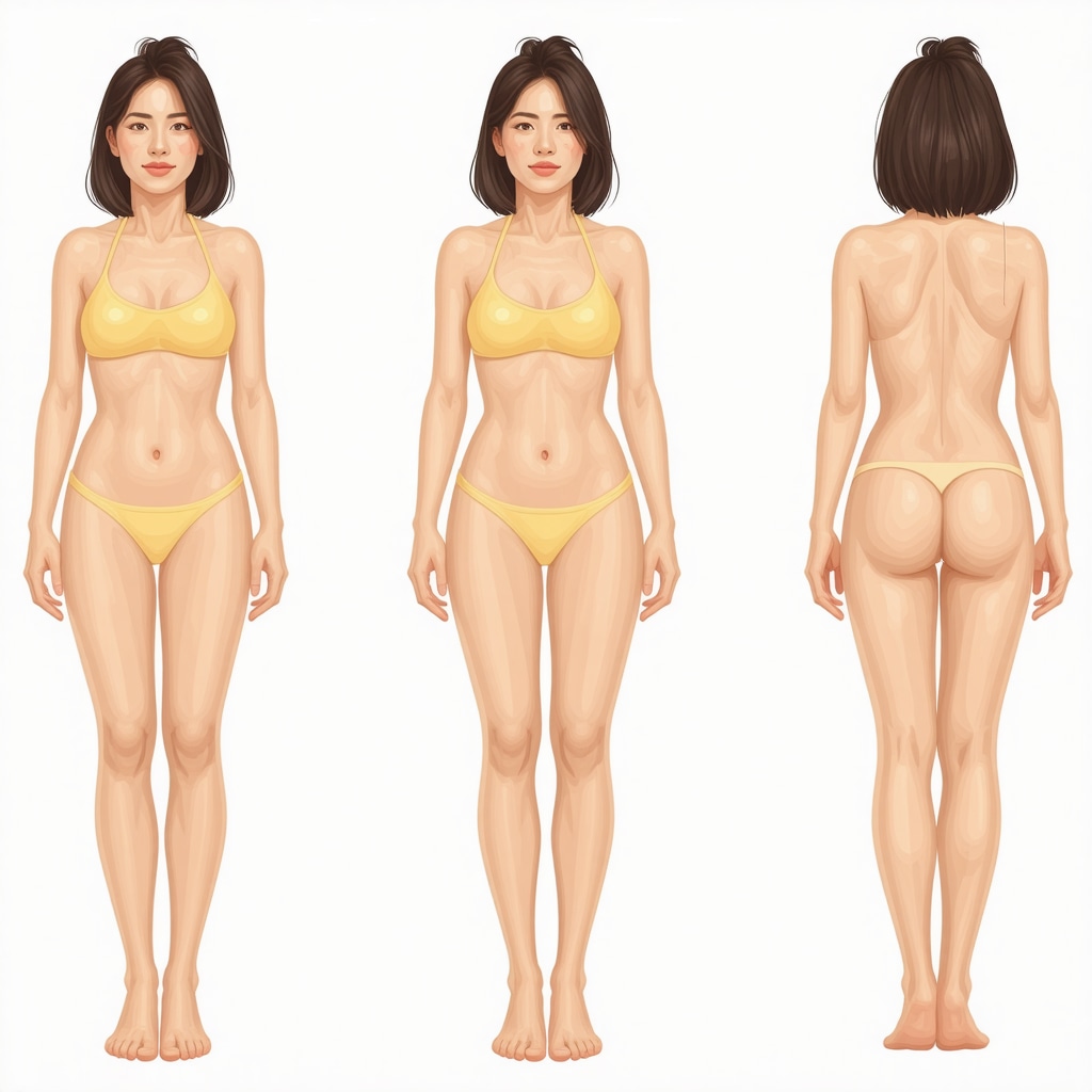 Diagram showing proper injection angles and site rotation for weight loss therapy.
