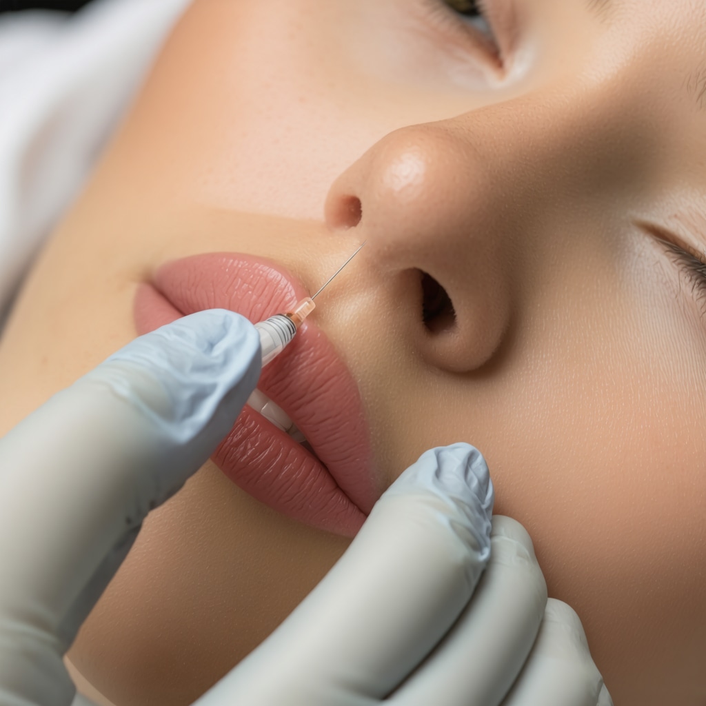 Healthcare professional administering a proper injection to reduce skin trauma.
