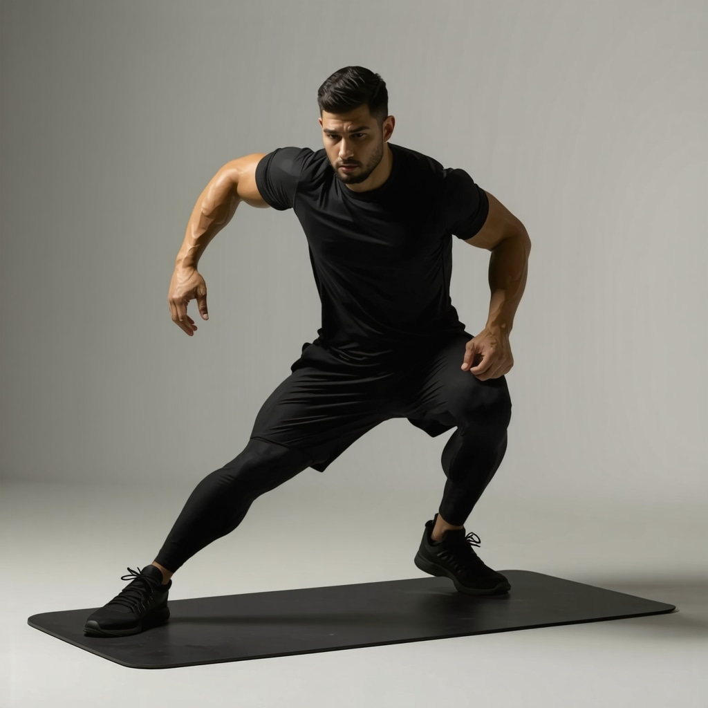 Trainer performing resistance exercises with metabolic data visualization to show synergy with injectable treatments.