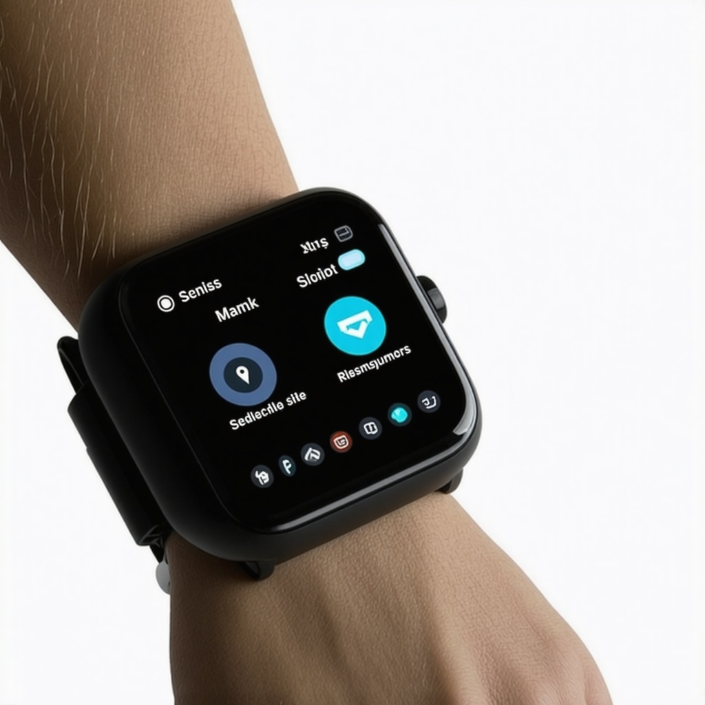 Wearable health device displaying real-time physiological data