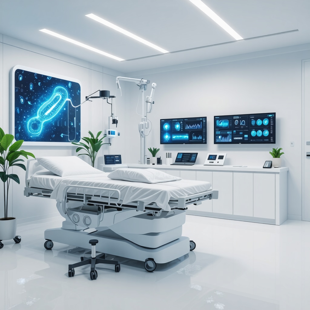 Doctor using digital tools and microbiome analysis for personalized weight loss treatment.