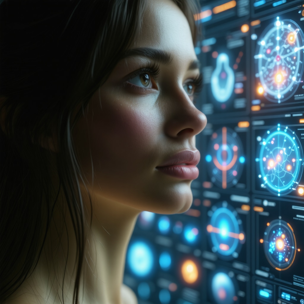 Digital interface combining pharmacogenomic data and AI mindful eating tools alongside injectable weight loss visuals