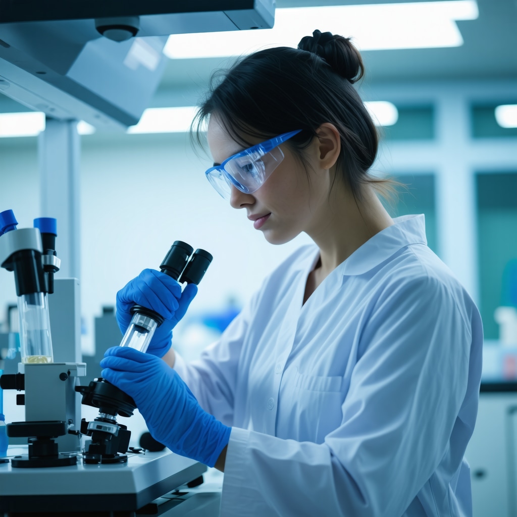 Laboratory technician analyzing DNA samples for personalized weight loss treatments.