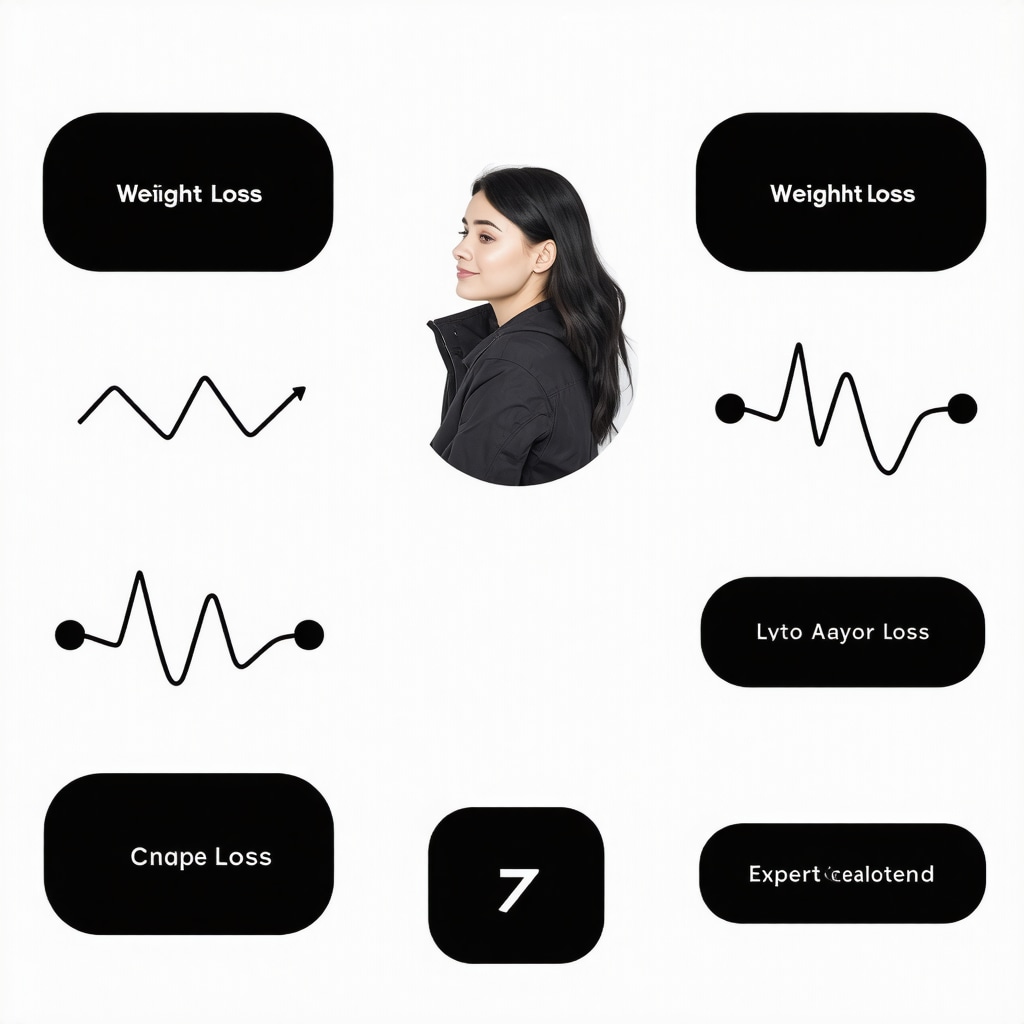 Wearable health devices and data charts illustrating personalized weight management