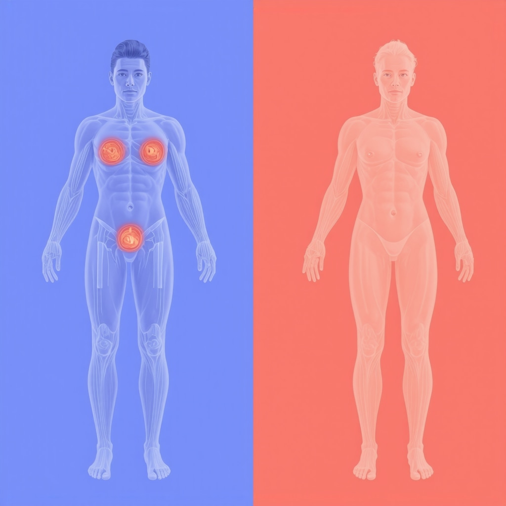 Diagram illustrating hormonal changes affecting hunger and satiety after weight loss.