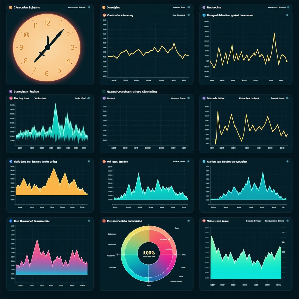 Futuristic digital health dashboard with AI analytics, circadian rhythm data, biomarker charts, and injection schedules for weight loss