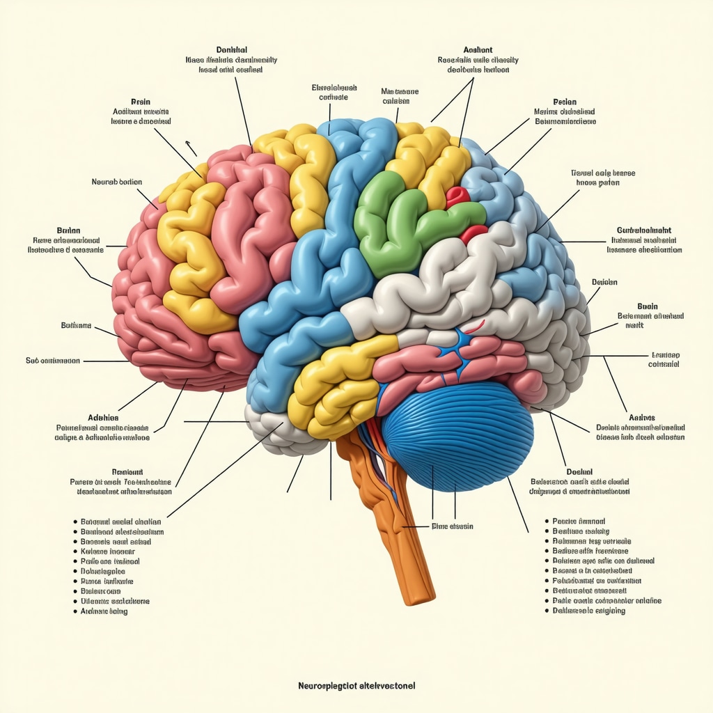 Diagram showing brain areas controlling hunger and how behavioral therapy induces neuroplastic changes.