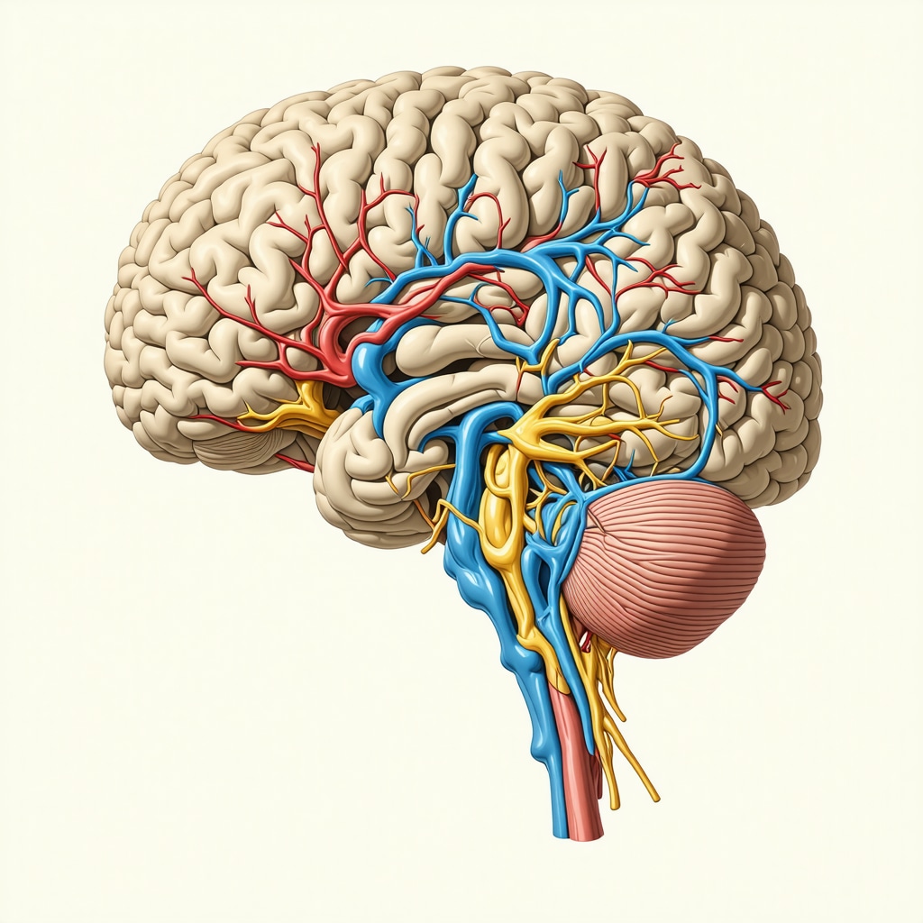 Diagram showing brain regions and neural circuits controlling hunger and satiety affected by GLP-1 receptor agonists
