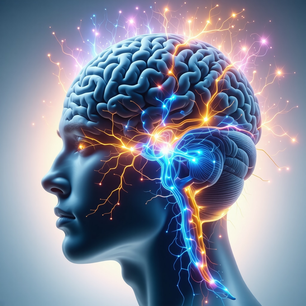 Illustration of neuroplasticity and behavioral therapy techniques helping in weight management