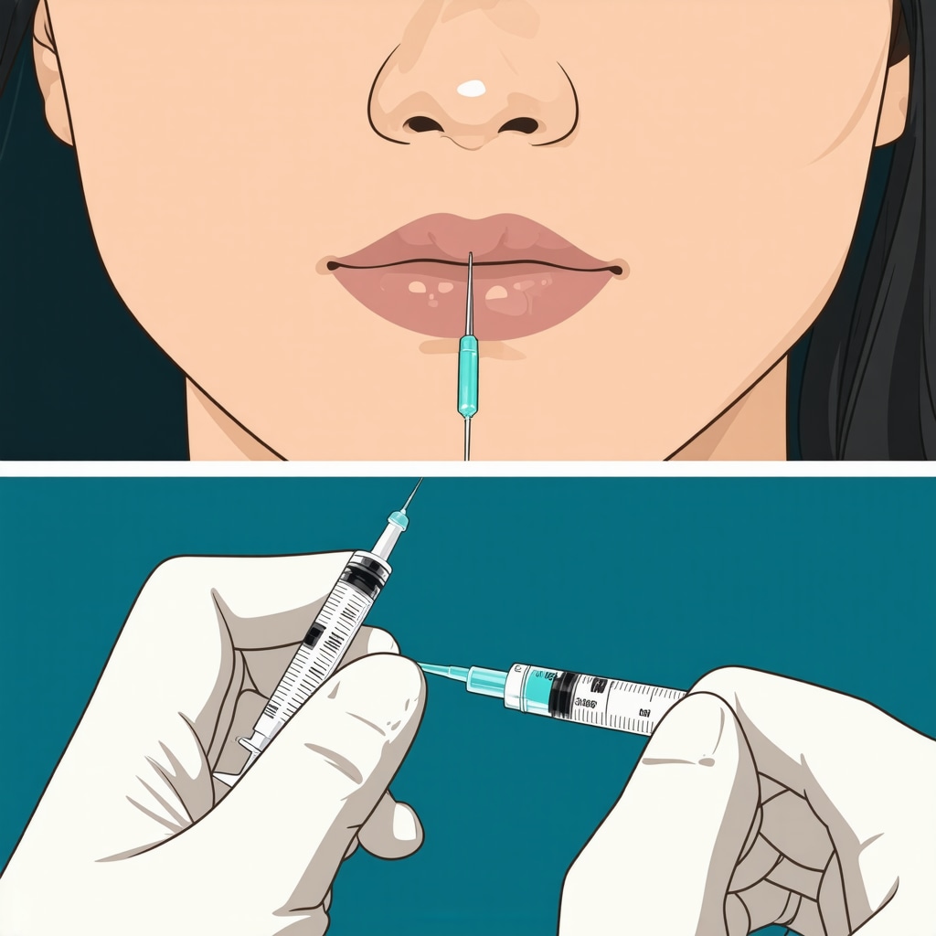 Diagram showing correct injection sites, needle angle, and hygiene for GLP-1 therapy
