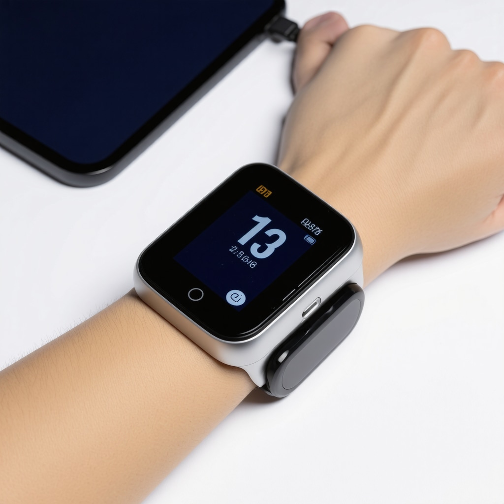 A person using a CGM device connected to a smartphone for real-time metabolic data monitoring