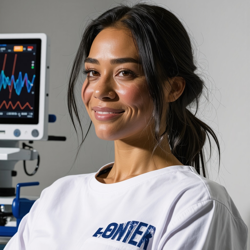 A healthcare professional analyzing biometric data from a digital health device for weight loss treatment