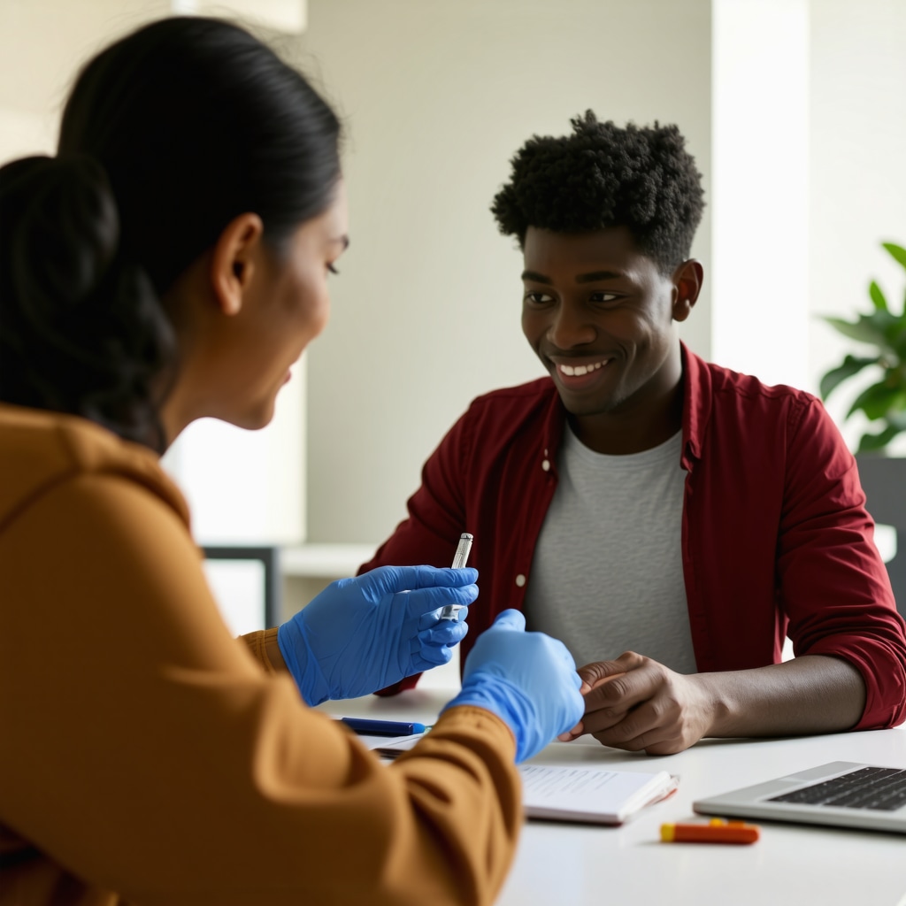 Doctor discussing customized semaglutide dosing plan with patient
