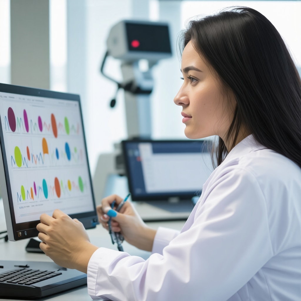 Expert analyzing genetic and metabolic data for tailored weight loss therapies