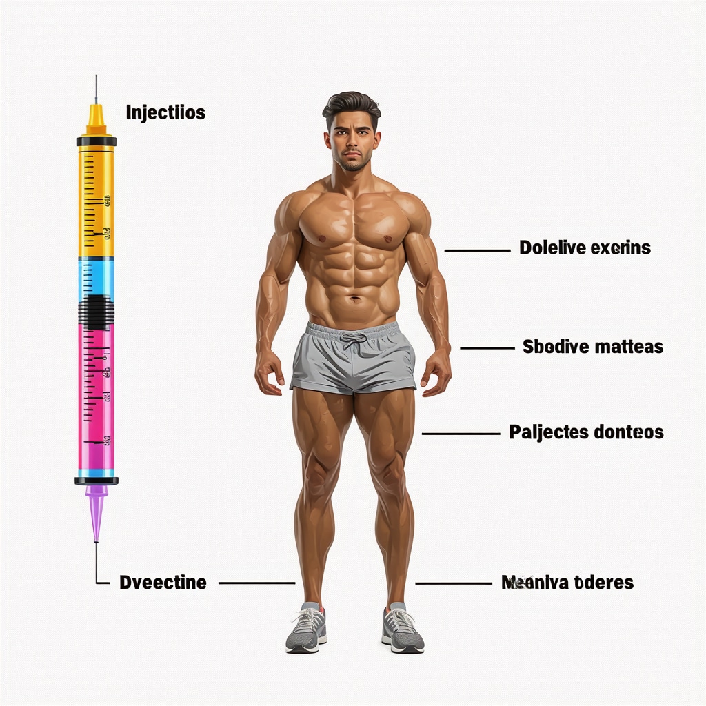 Diagram showing optimal timing of weight loss injections before exercise for maximum fat burning
