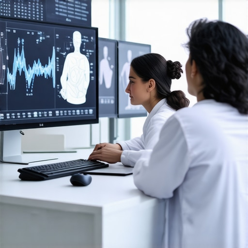 Futuristic laboratory with scientists working on AI-driven weight management strategies