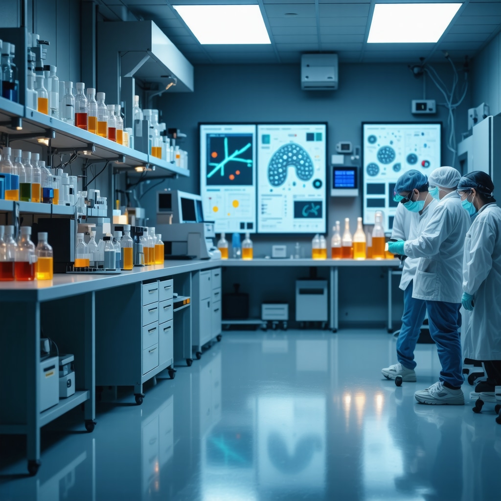 Laboratory with microbiome and hormonal testing equipment for personalized weight loss treatment