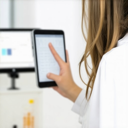 Doctor and patient discussing long-term weight management plans with digital tools.
