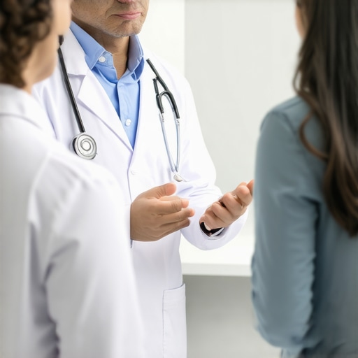 Doctor consulting with patient about sustained weight management strategies