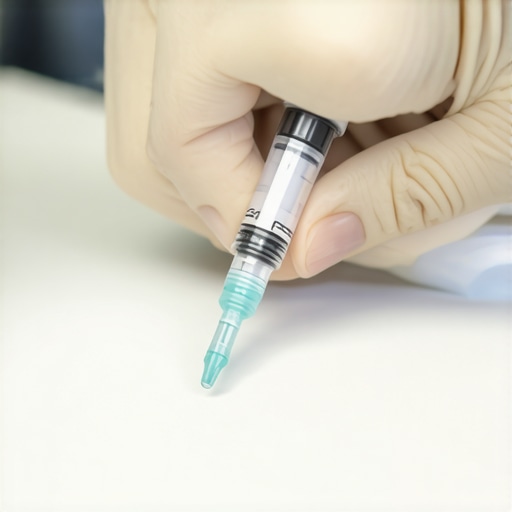 Healthcare professional showing proper injection site rotation for Wegovy