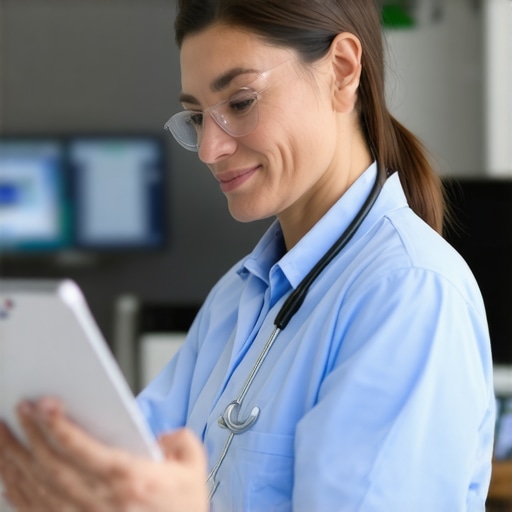 Doctor analyzing long-term safety data for Ozempic in clinical setting