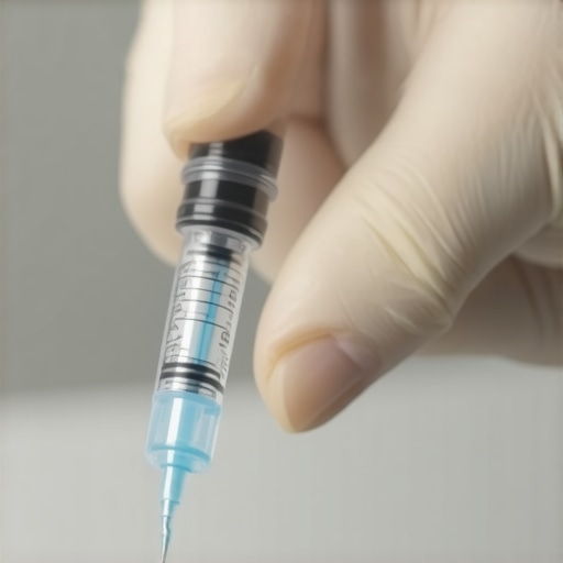 Healthcare professional preparing injection for weight loss treatment
